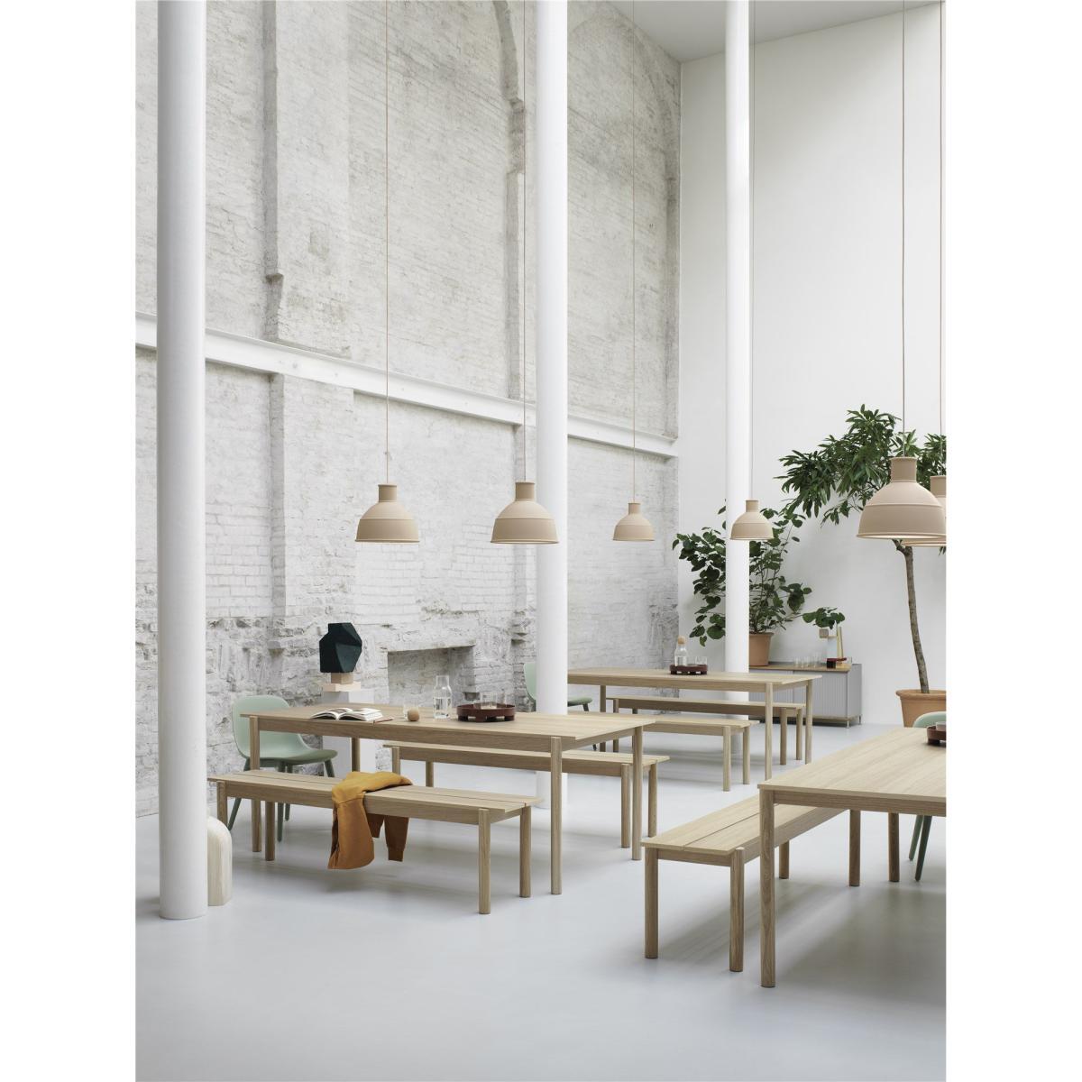 Linear WOOD Rectangular table - / Wood - 200 x 90 cm by Muuto Natural wood – image 5
