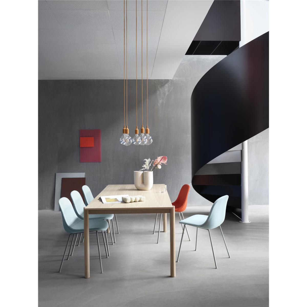 Linear WOOD Rectangular table - / Wood - 200 x 90 cm by Muuto Natural wood – image 6