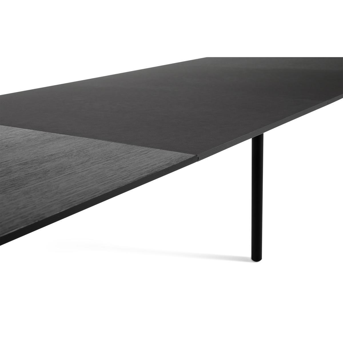 CPH 30 Extending table - / L 200 to 400 x W 90 cm - Linoleum by Hay Black – image 7