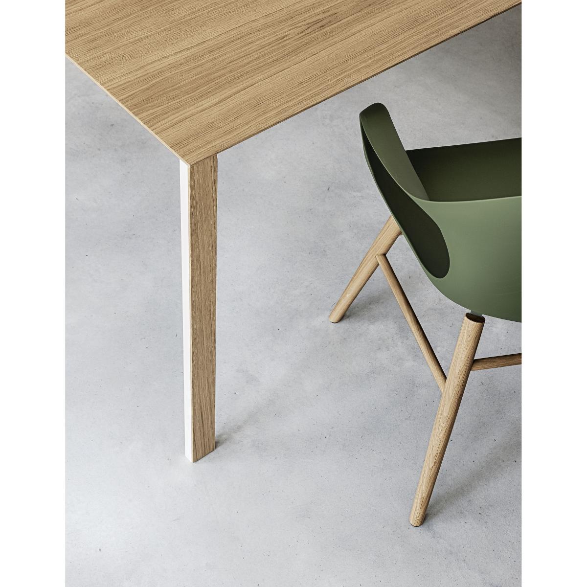 Thin-K Extending table - / Oak - L 150 to 230 cm by Kristalia White/Natural wood – image 2
