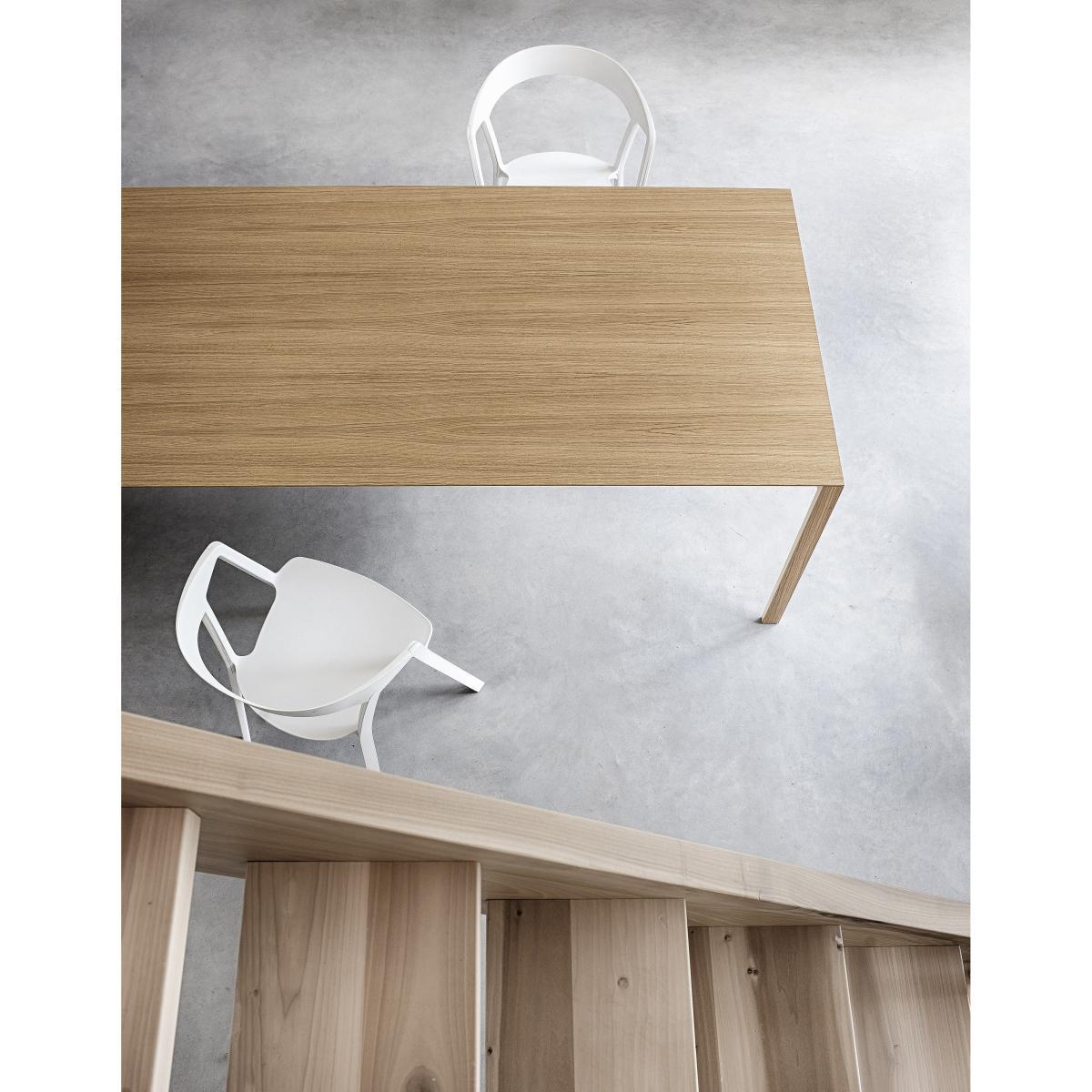 Thin-K Extending table - / Oak - L 150 to 230 cm by Kristalia White/Natural wood – image 3
