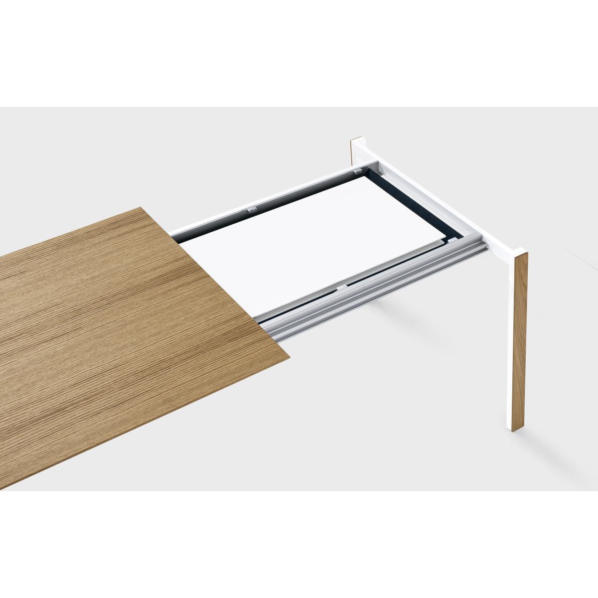 Thin-K Extending table - / Oak - L 150 to 230 cm by Kristalia White/Natural wood – image 4