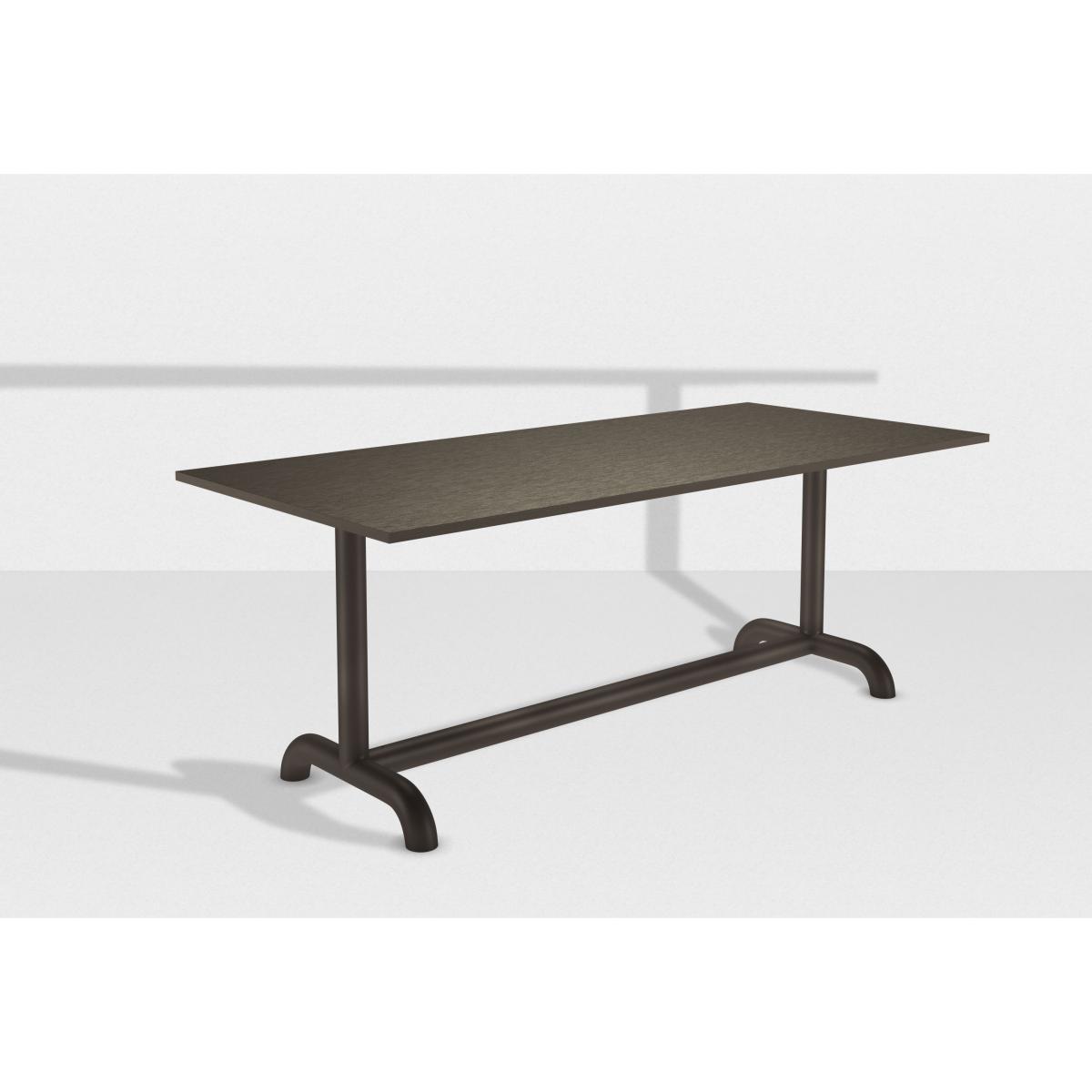 Unify Rectangular table - / 90 x 200 cm - Oak by Petite Friture Grey – image 2