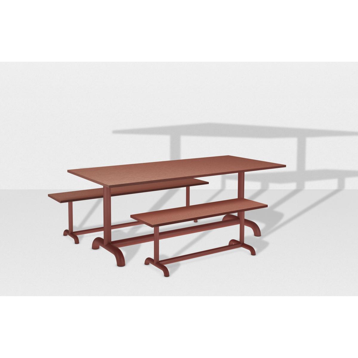 Unify Rectangular table - / 90 x 200 cm - Oak by Petite Friture Grey – image 4