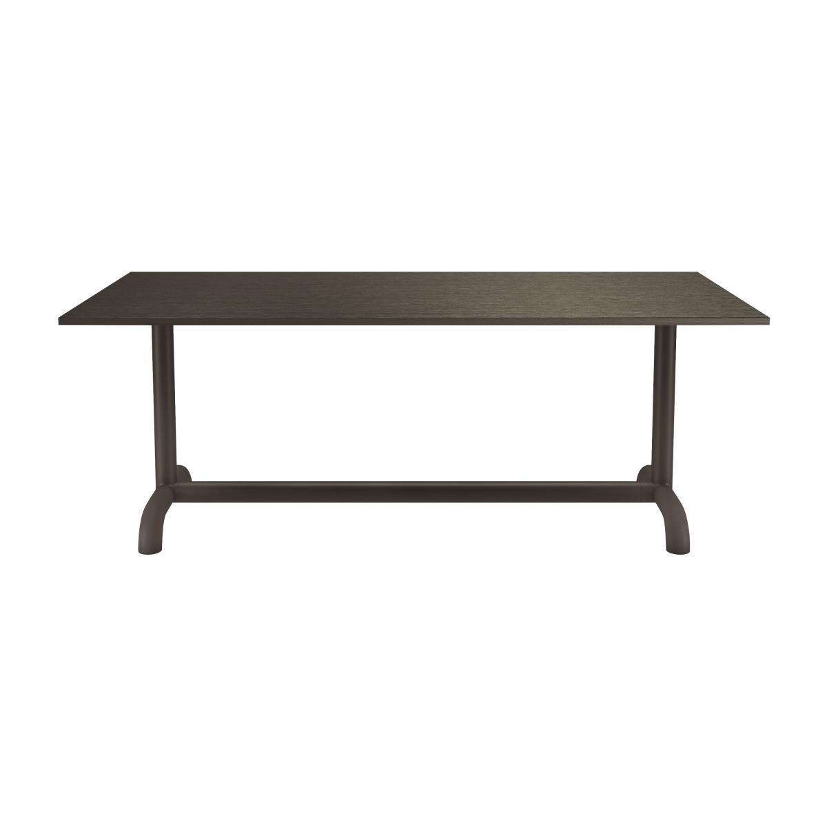 Unify Rectangular table - / 90 x 200 cm - Oak by Petite Friture Grey – image 1