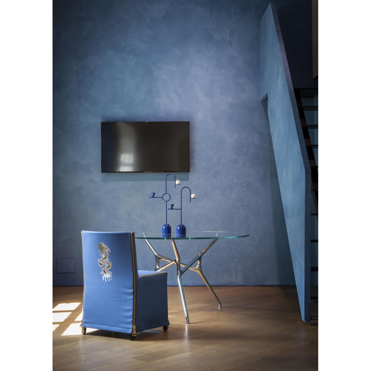 Branch Round table - / Jakob Wagner, 2012 - Ø 130 cm - Glass by Cappellini Transparent – image 2