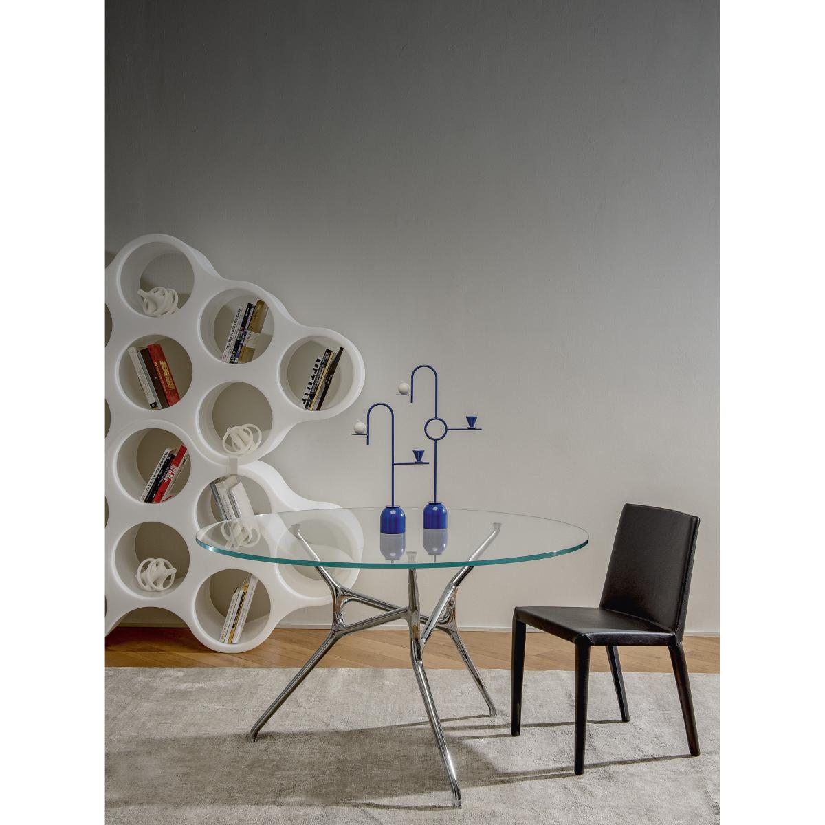 Branch Round table - / Jakob Wagner, 2012 - Ø 130 cm - Glass by Cappellini Transparent – image 1