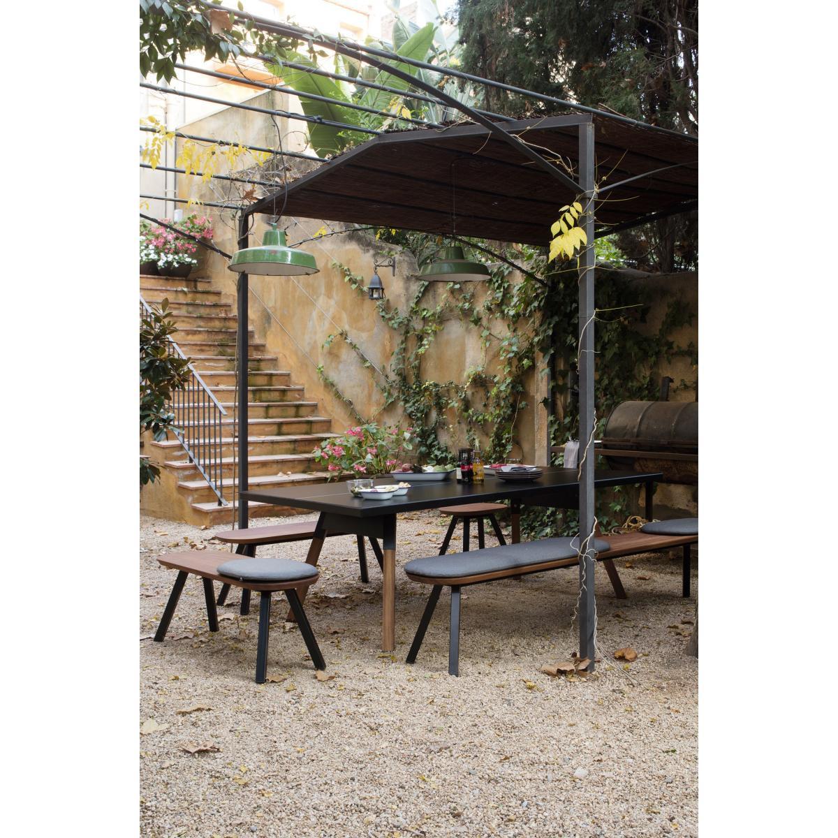 Table - L 274 cm / Ping pong & dining table by RS BARCELONA Black/Natural wood – image 4