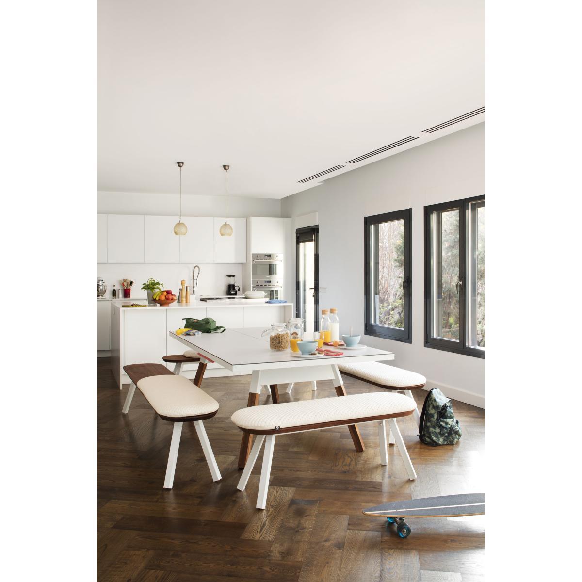 Table - L 274 cm / Ping pong & dining table by RS BARCELONA Black/Natural wood – image 5