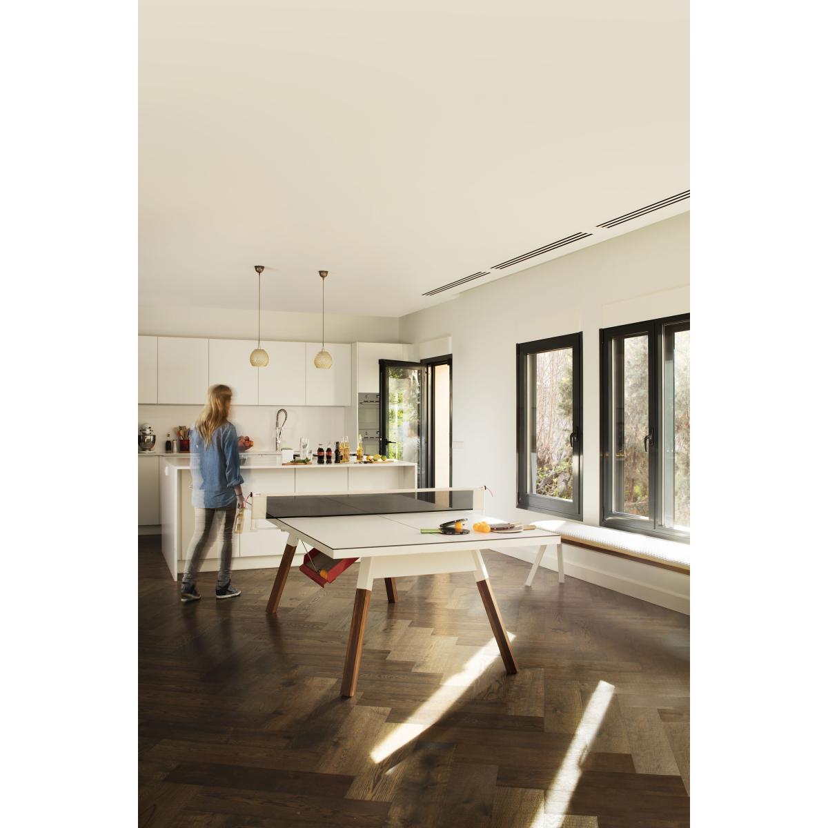 Table - L 274 cm / Ping pong & dining table by RS BARCELONA Black/Natural wood – image 6
