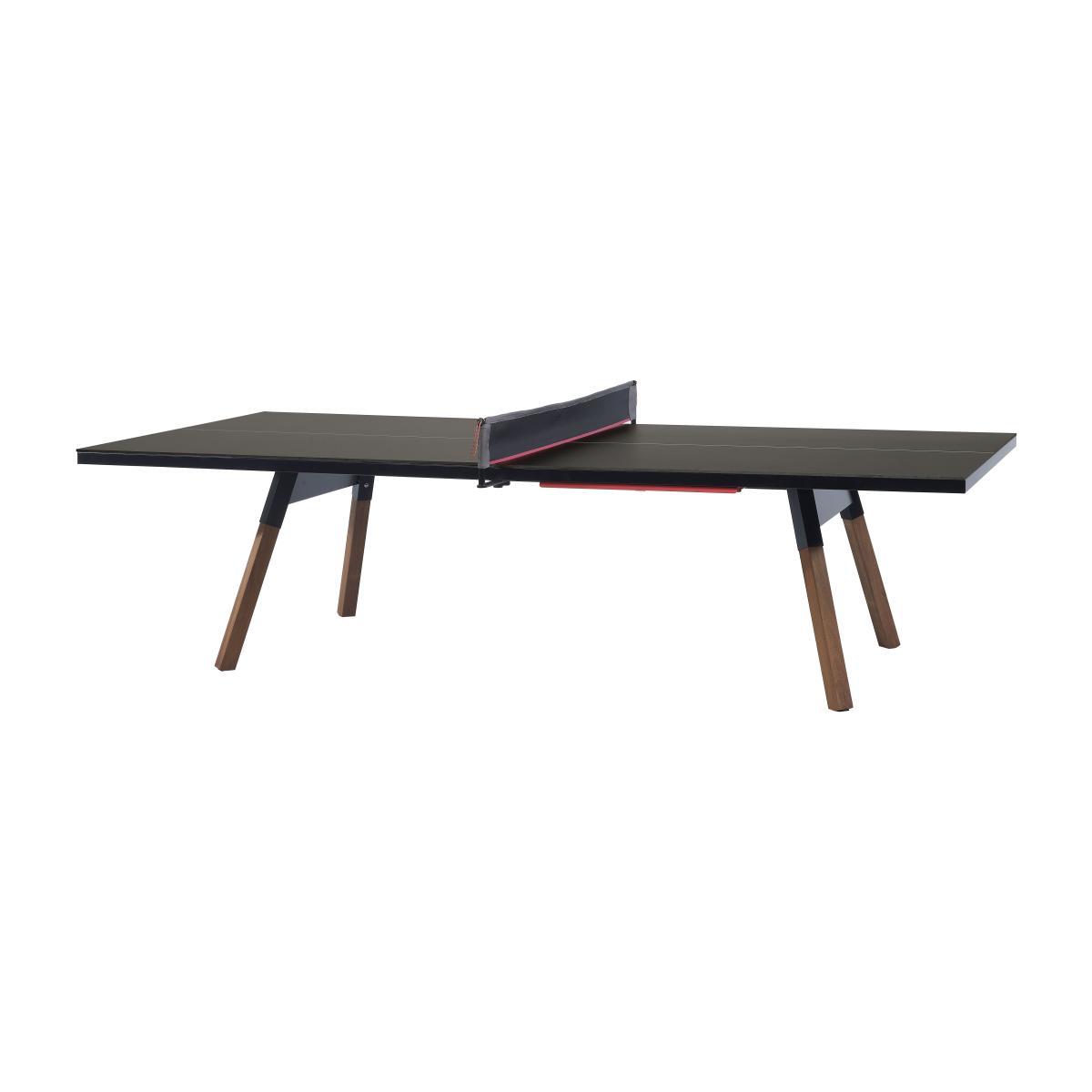 Table - L 274 cm / Ping pong & dining table by RS BARCELONA Black/Natural wood – image 1