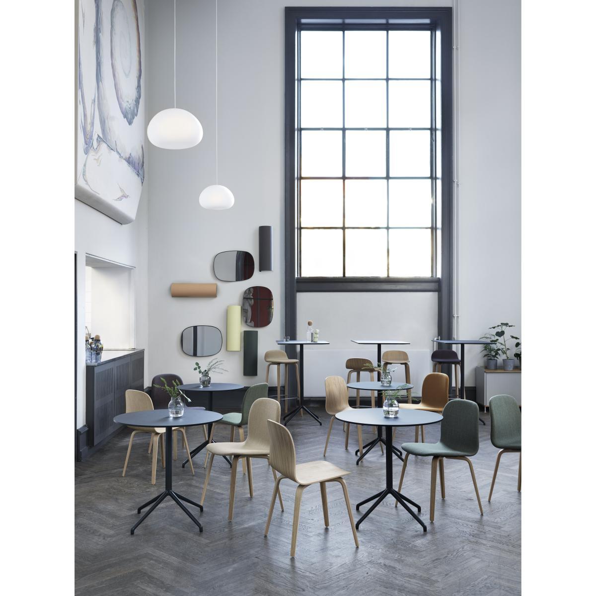 Still Café Round table - / Ø 75 x H 73 cm - Linoleum by Muuto Black – image 2