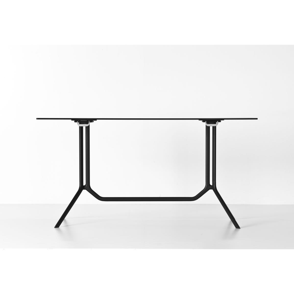 Poule double Foldable table - 150 x 70 cm - Foldable top by Kristalia Black – image 3