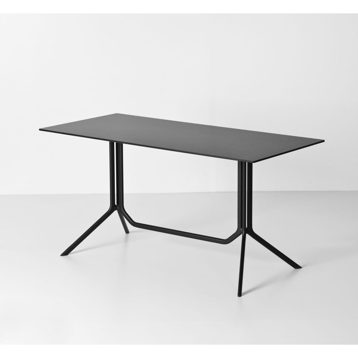 Poule double Foldable table - 150 x 70 cm - Foldable top by Kristalia Black – image 4