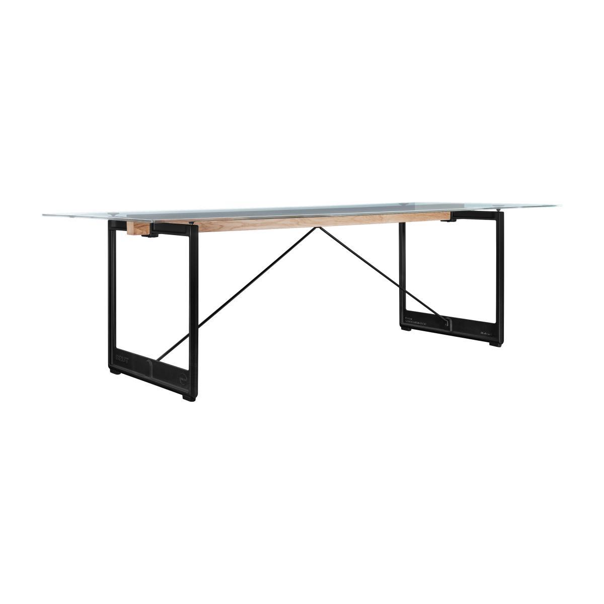 Brut Rectangular table - / L 260 x 85 cm by Magis Black/Transparent – image 1