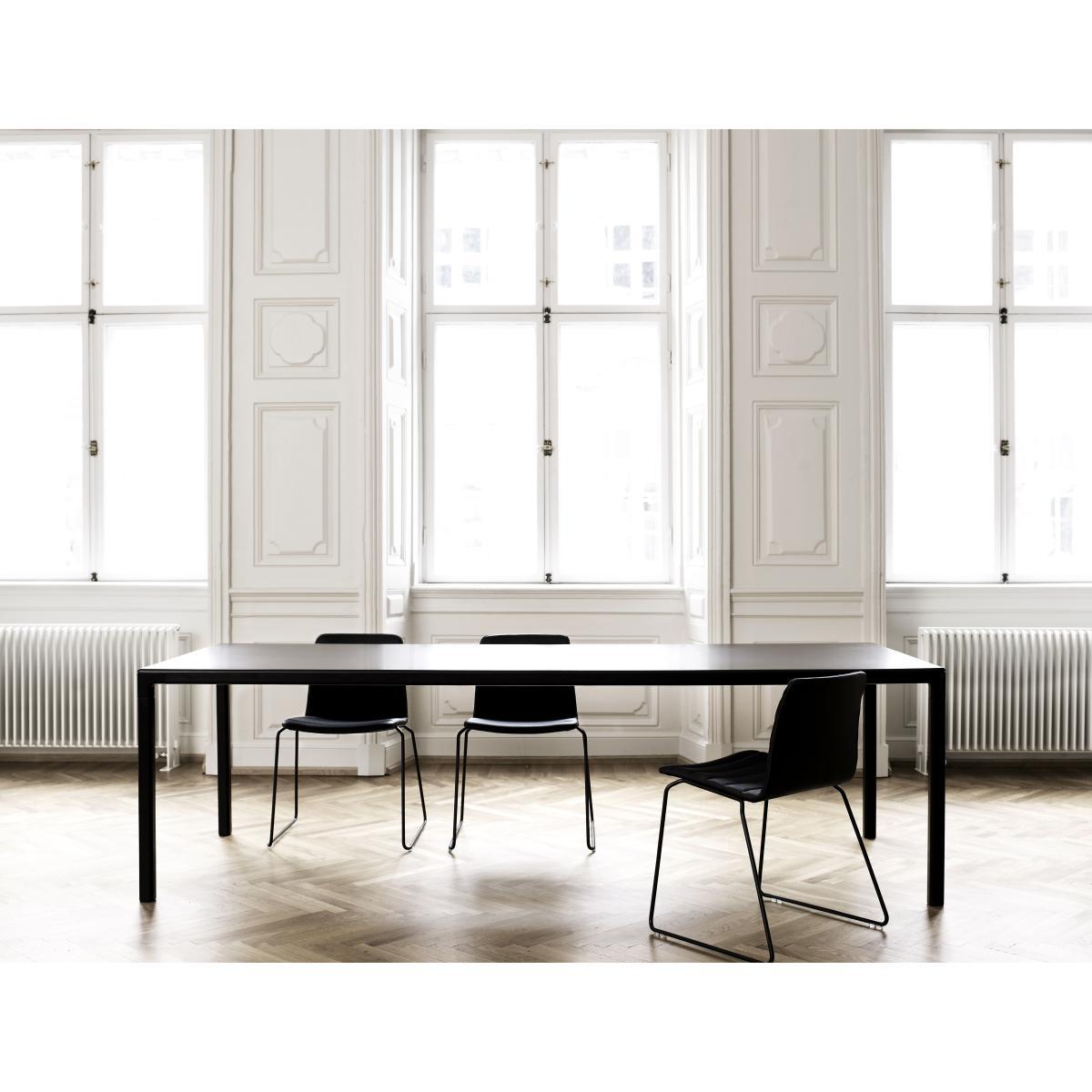T12 Rectangular table - Rectangular - 250 x 95 cm by Hay Black – image 2