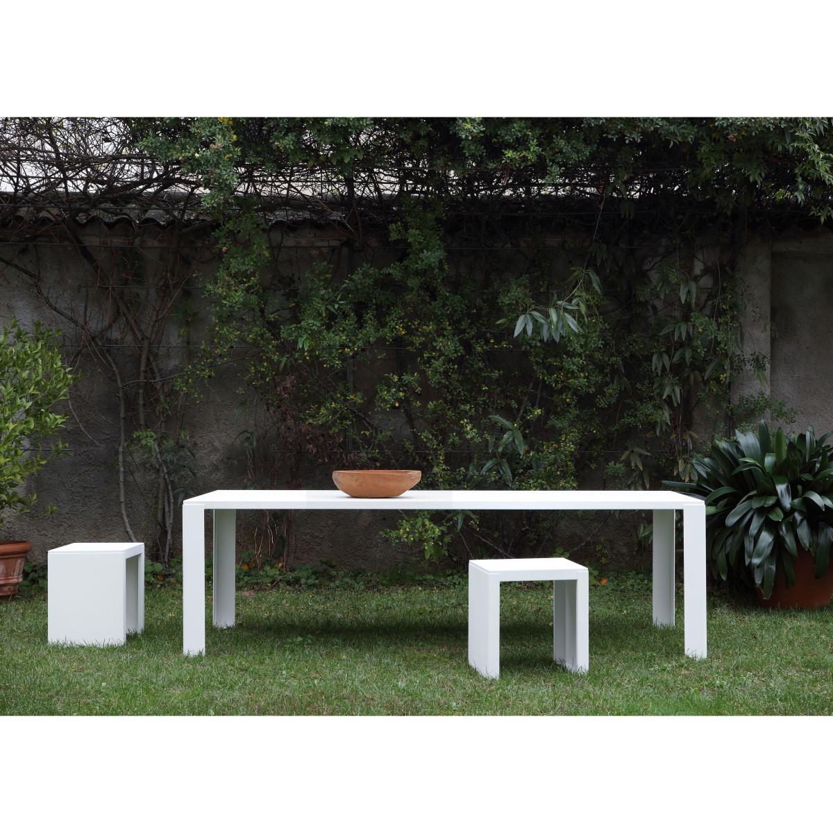 Big Irony Outdoor Rectangular table - L 238 cm by Zeus White – image 2