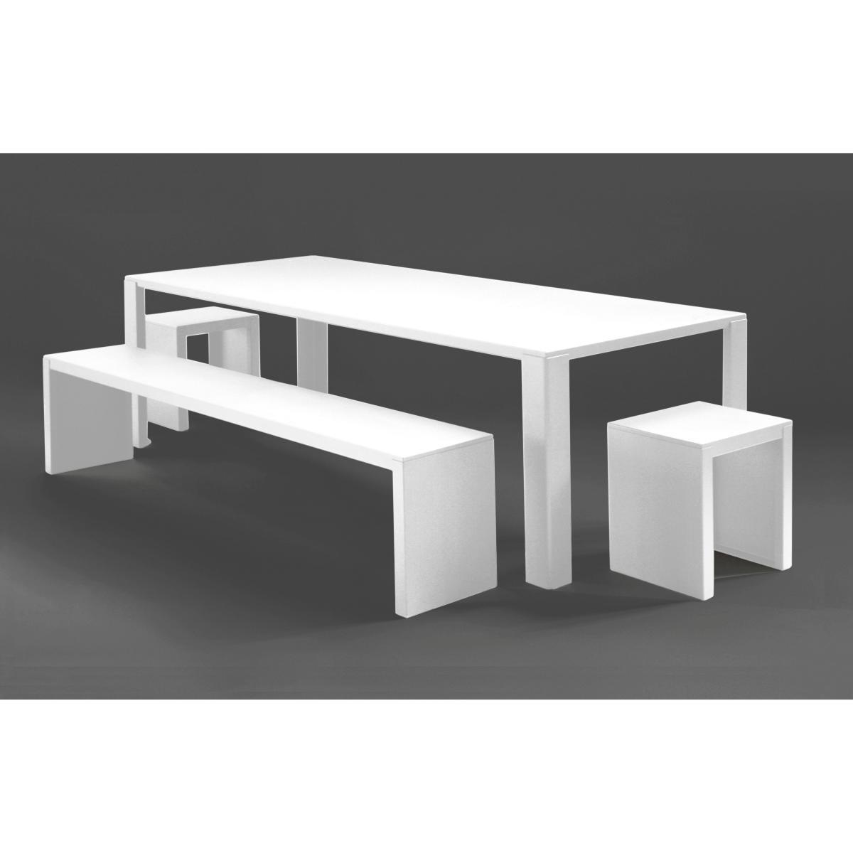 Big Irony Outdoor Rectangular table - L 238 cm by Zeus White – image 7