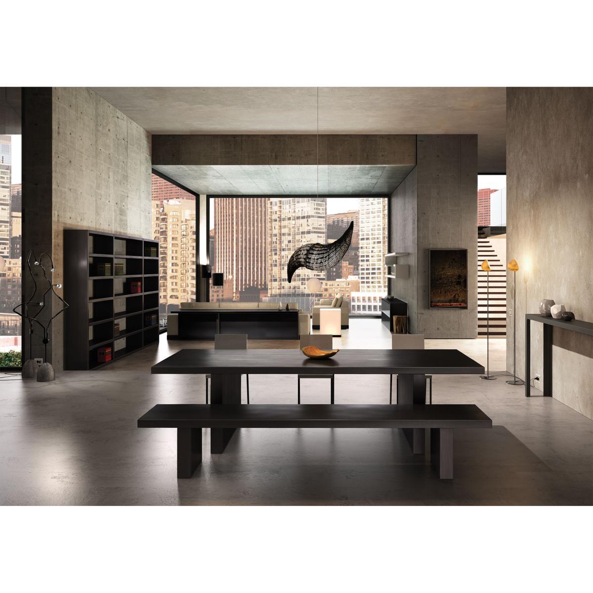 Tommaso Rectangular table - Steel version by Zeus Black – image 3