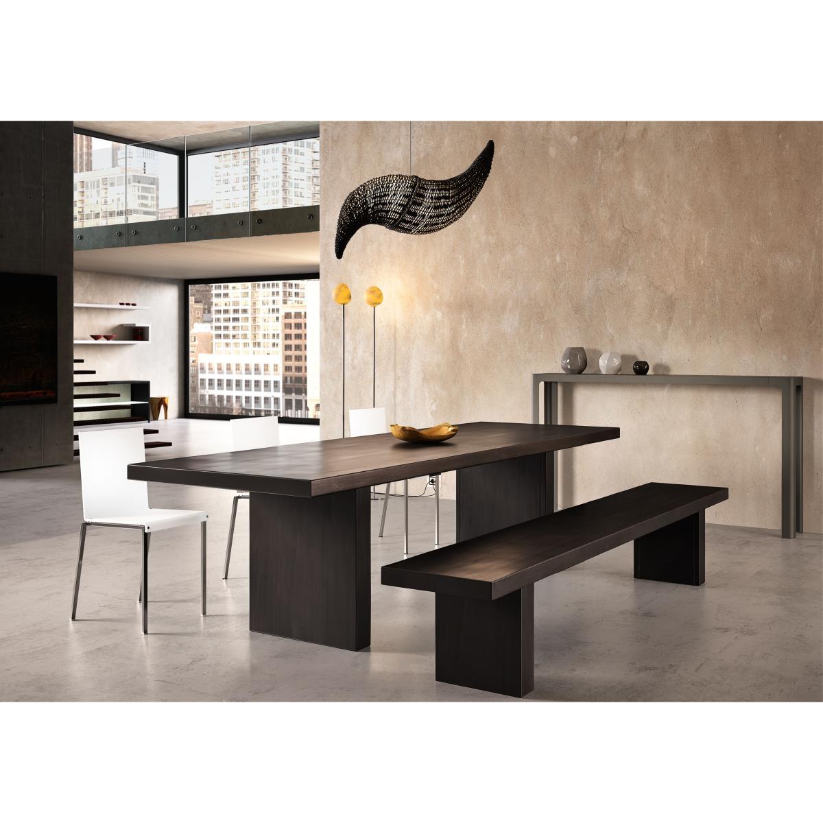 Tommaso Rectangular table - Steel version by Zeus Black – image 6