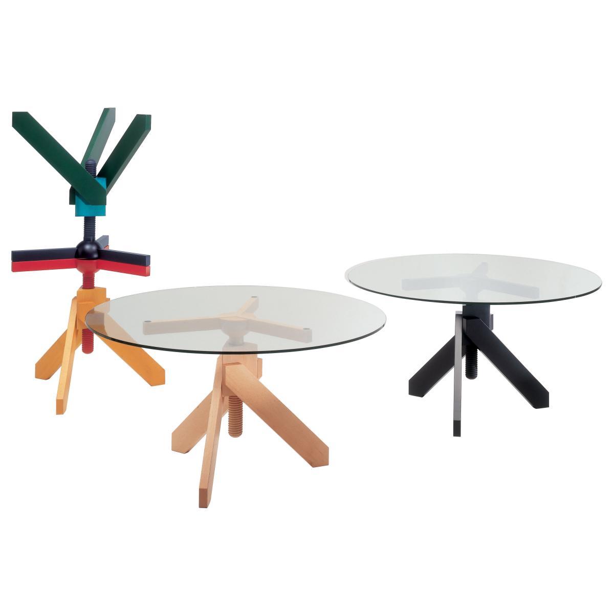 Vidun Adjustable height table - Adjustable height by De Padova Natural wood – image 2