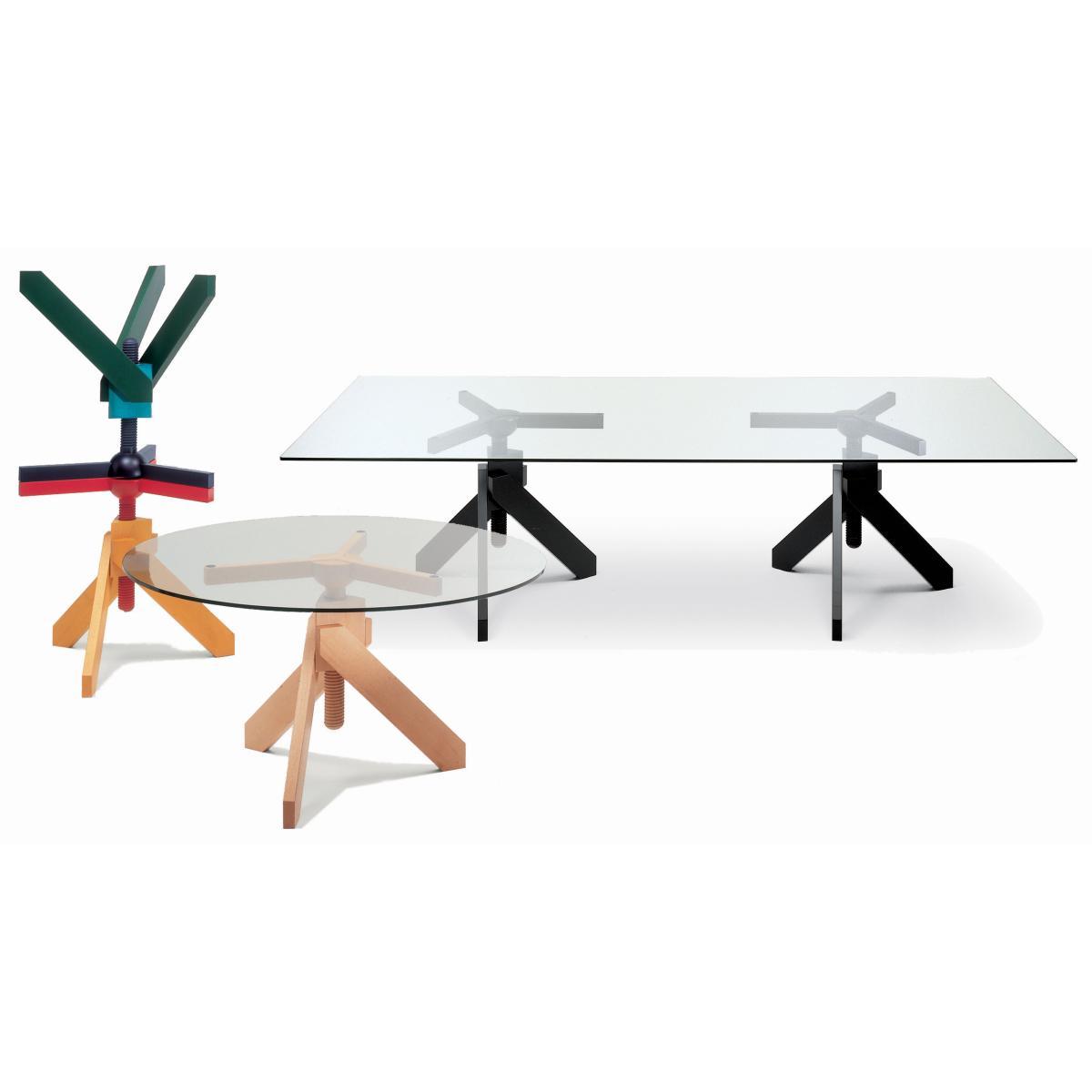 Vidun Adjustable height table - Adjustable height by De Padova Natural wood – image 3