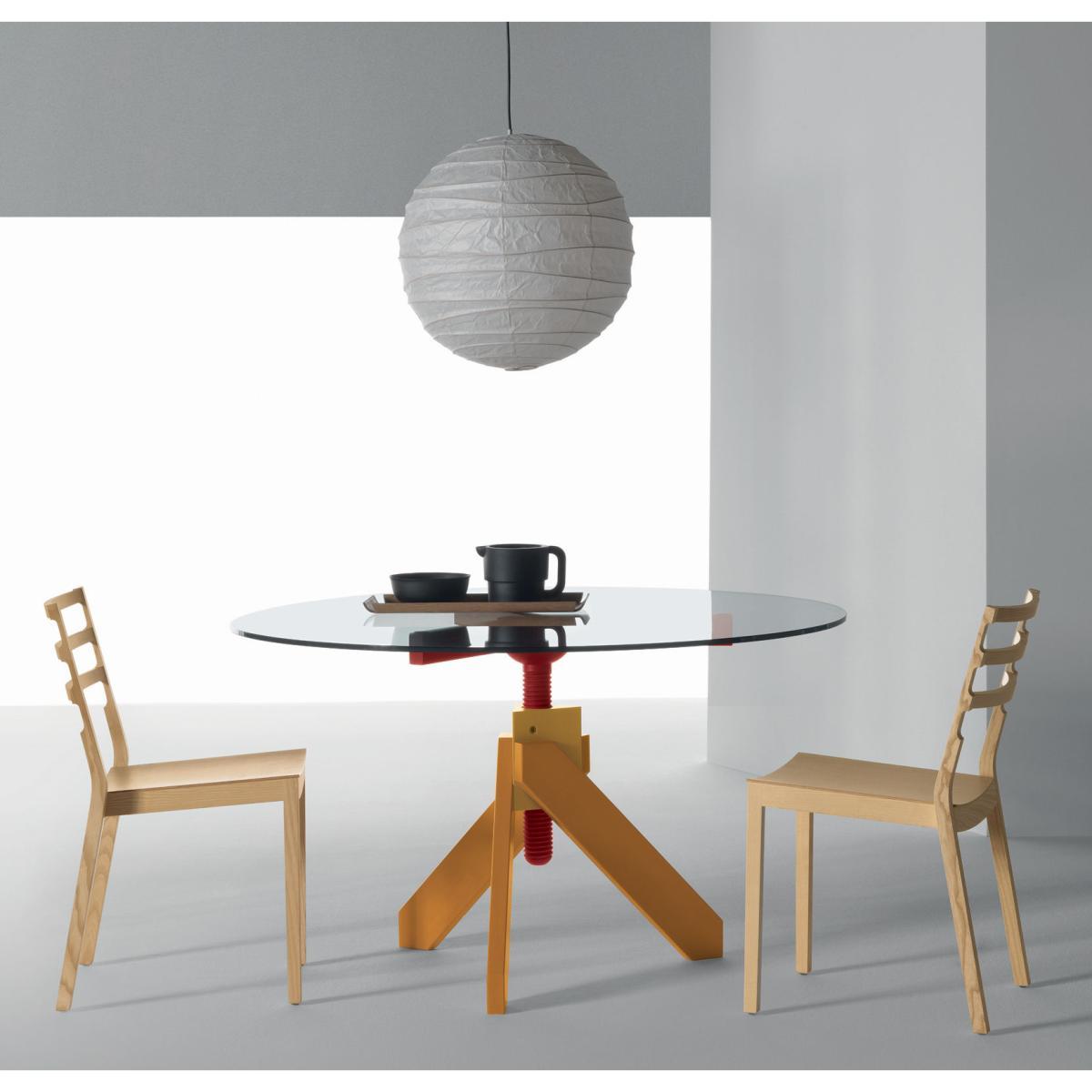 Vidun Adjustable height table - Adjustable height by De Padova Natural wood – image 4