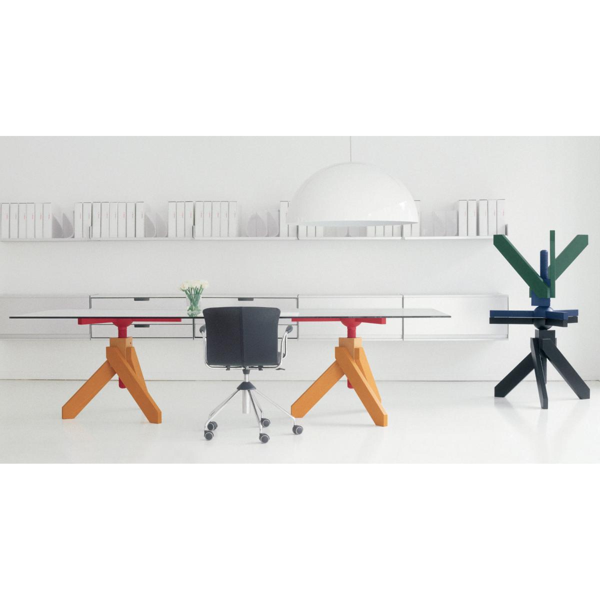 Vidun Adjustable height table - Adjustable height by De Padova Natural wood – image 5