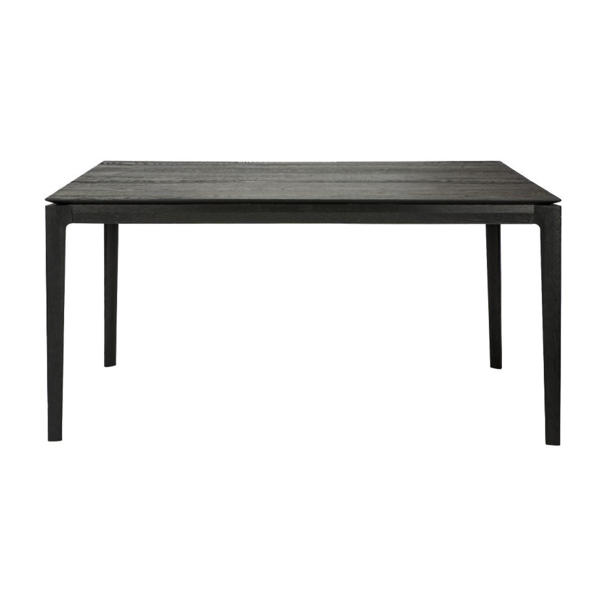 Bok Rectangular table - / Solid oak 140 x 80 cm - 6 people by Ethnicraft Black – image 1