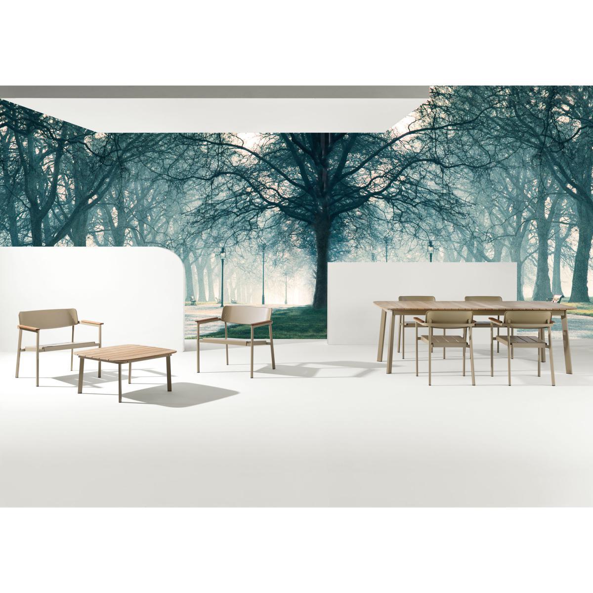 Shine Rectangular table - Teack top - L 166 cm by Emu Black – image 2