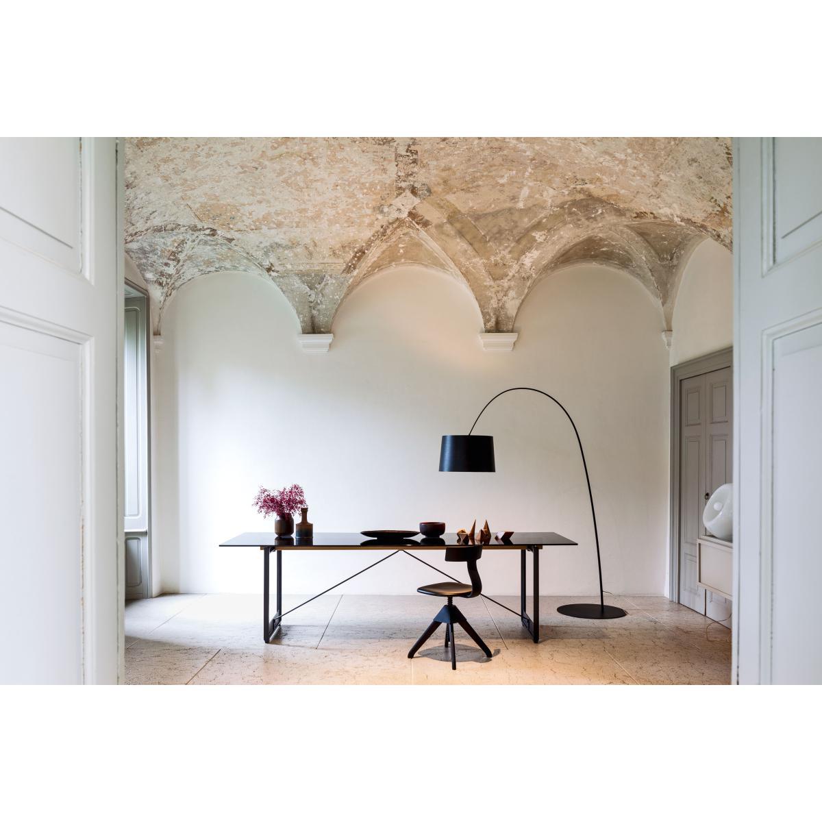 Brut Rectangular table - / Glass & cast iron - 260 x 85 cm by Magis Grey/Transparent – image 2