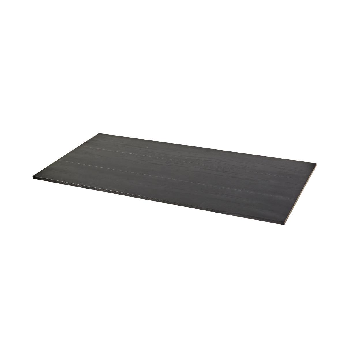 Studio Simple Rectangular table - / avec tréteaux - 150 x 75 cm by Serax Black – image 2