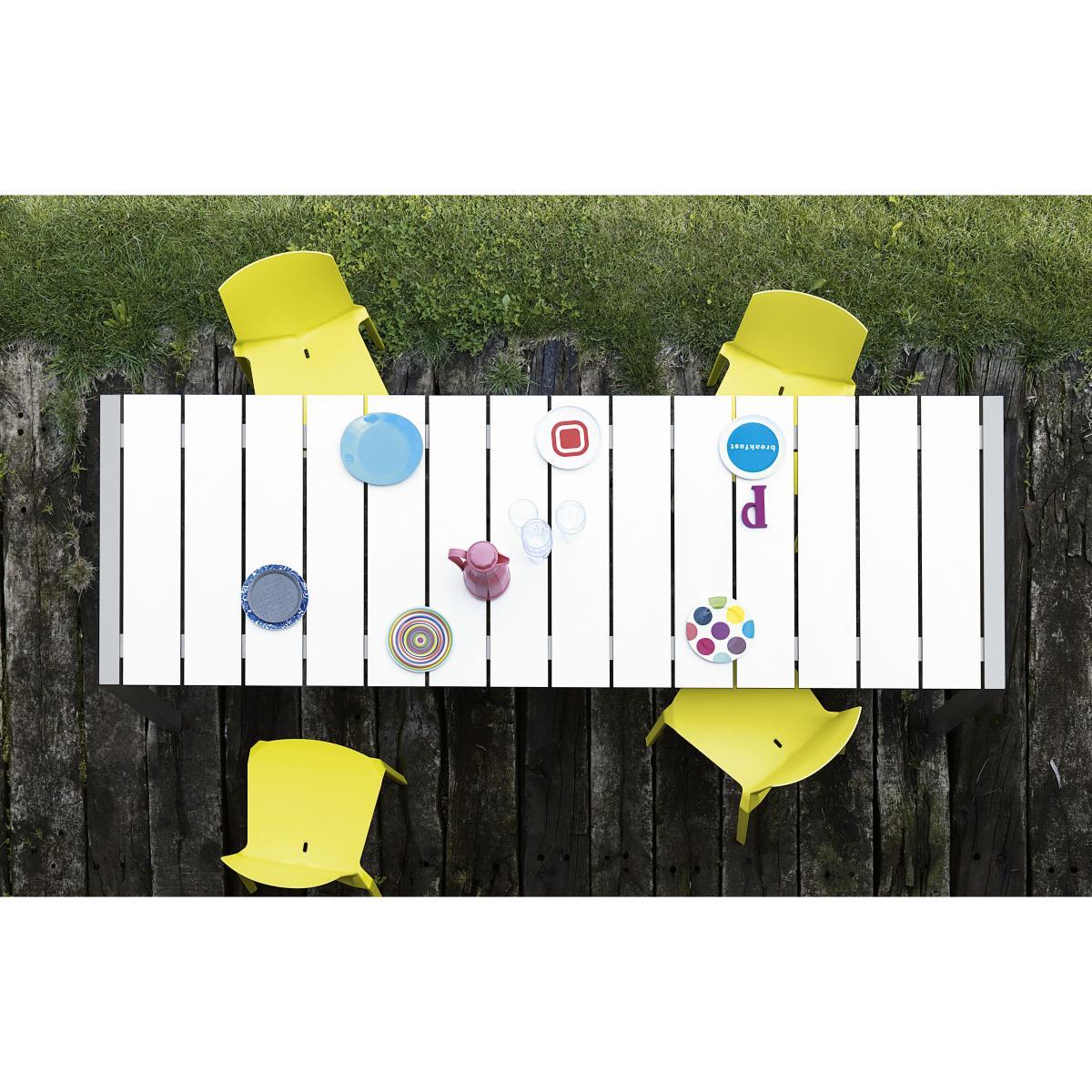 Sushi Outdoor Rectangular table - L 180 cm by Kristalia White – image 2