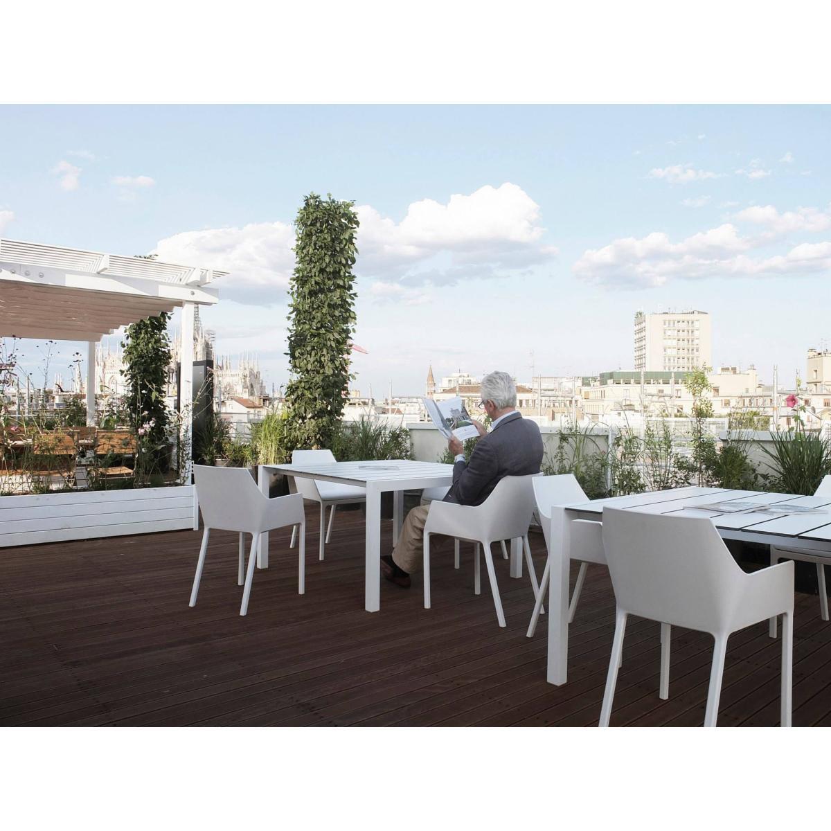Sushi Outdoor Rectangular table - L 180 cm by Kristalia White – image 5