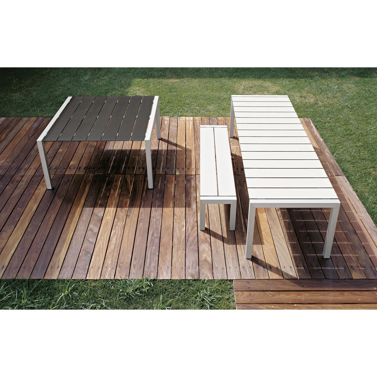 Sushi Outdoor Rectangular table - L 180 cm by Kristalia White – image 6