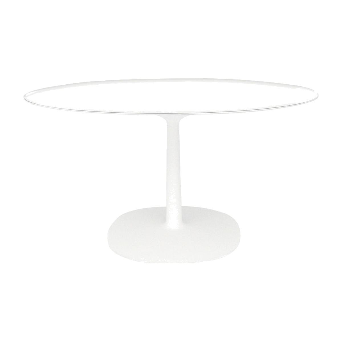 Multiplo Round table - Verre / Ø 118 cm by Kartell White/Transparent