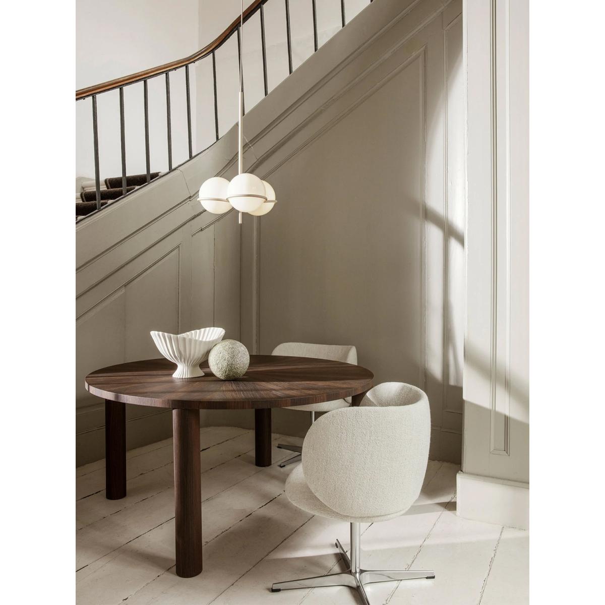 Post Round table - / Ø 150 x H 73 cm -  Hand-made marquetry by Ferm Living – image 4