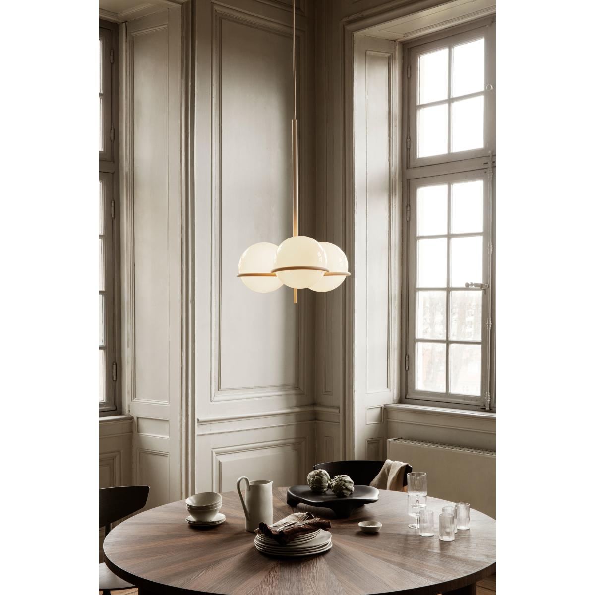 Post Round table - / Ø 150 x H 73 cm -  Hand-made marquetry by Ferm Living – image 5
