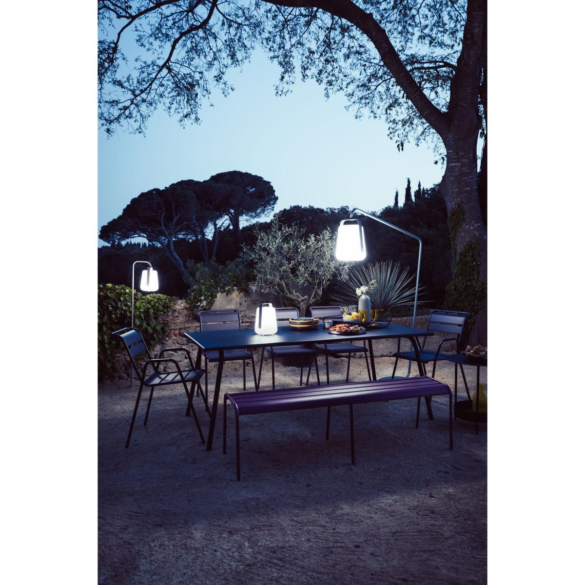 Monceau Rectangular table - / 194 x 94 cm - 8 people by Fermob Grey – image 4