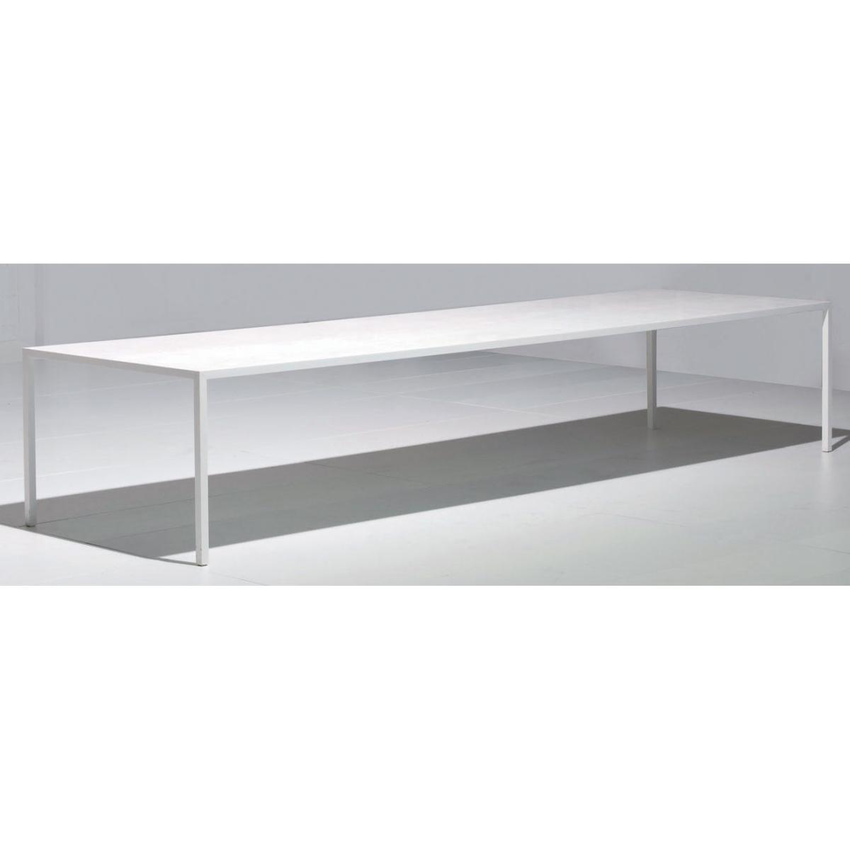 Tense Rectangular table - 100 x 220 cm by MDF Italia White – image 4