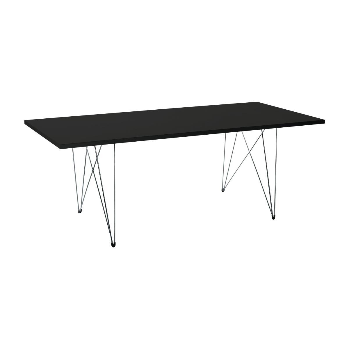 XZ3 Rectangular table - Rectangular - 200 x 90 cm by Magis Black