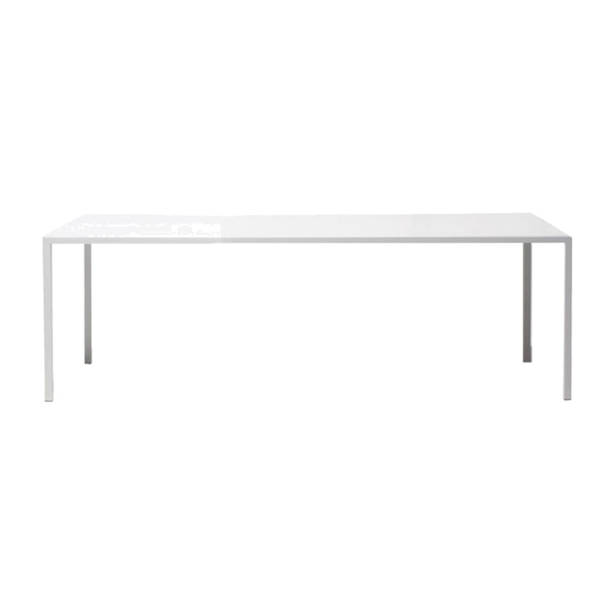 Tense Rectangular table - 90 x 200 cm by MDF Italia White