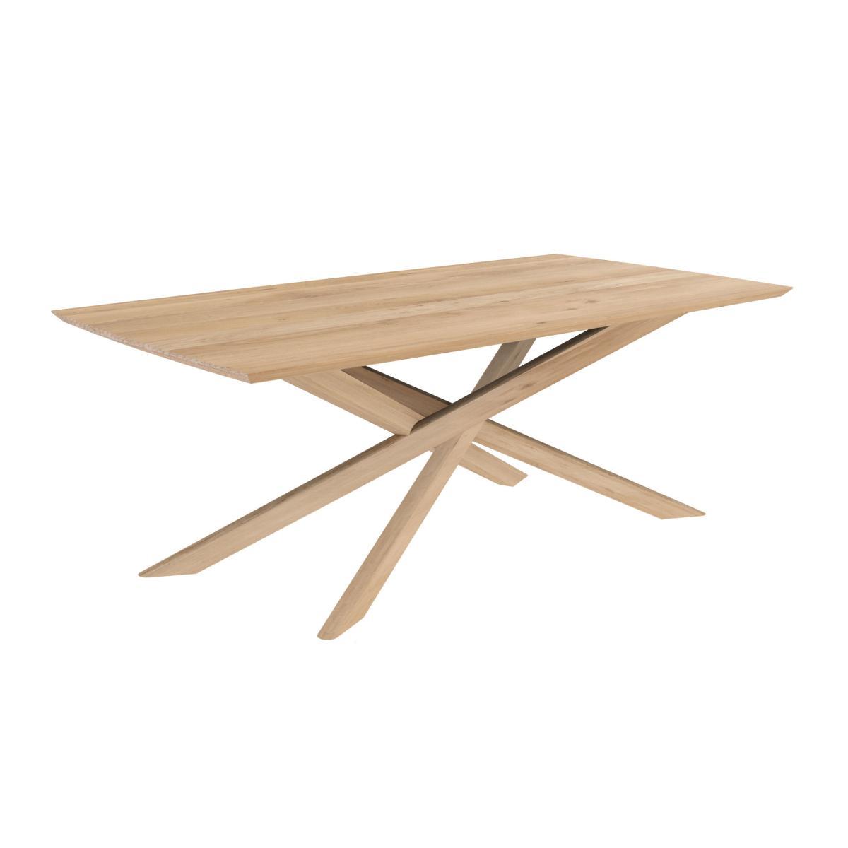 Mikado Rectangular table - / Solid oak - 203 x 106 cm / 8 people by Ethnicraft Natural wood – image 2