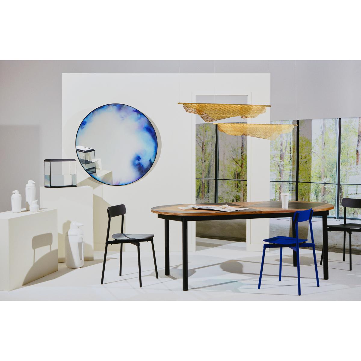 Tavla Extending table - / Oval - L 200-300 cm / Walnut inlay by Petite Friture Natural wood – image 6