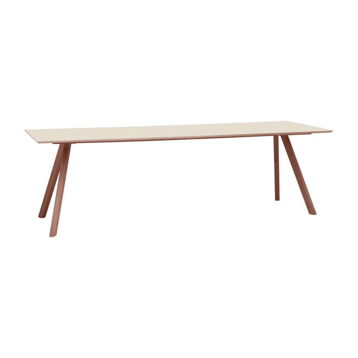 Copenhague n°30 Rectangular table by Hay White/Natural wood – image 1