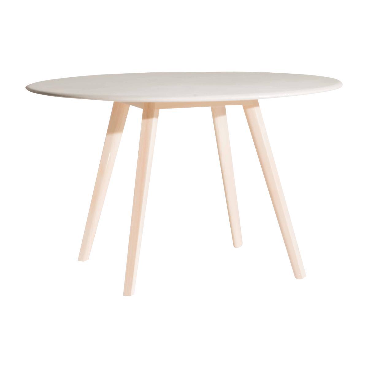 Meridiana Round table - / Ø 100 cm by Driade Beige/Natural wood – image 1