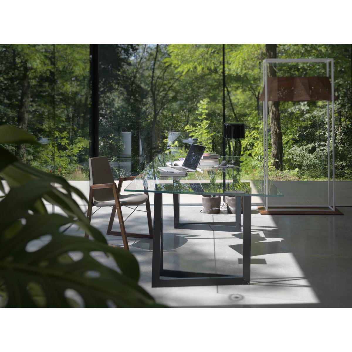 QuaDror02 Rectangular table - 250 x 120 cm - Plateau oblique by Horm Transparent/Metal – image 4