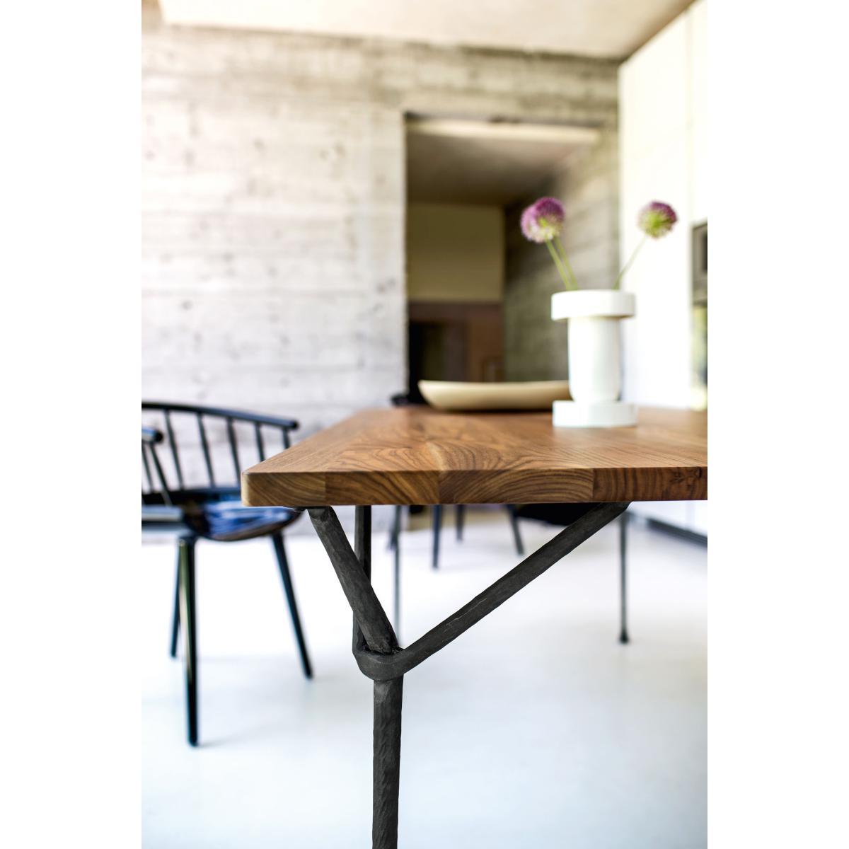Officina Outdoor Rectangular table - 200 x 90 cm - Steel top by Magis Black – image 4
