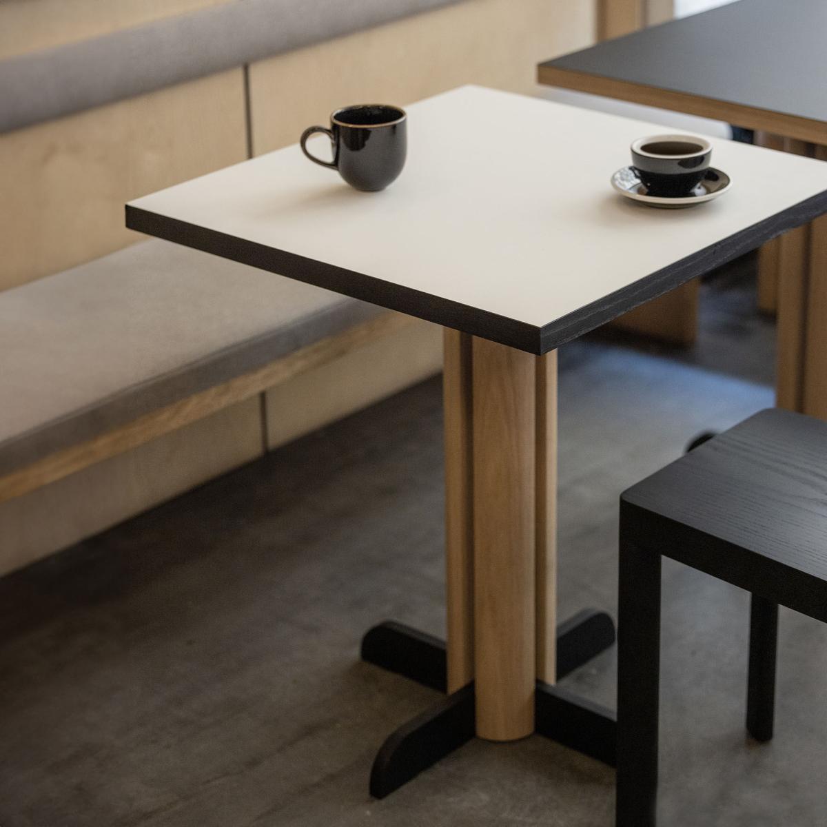 Toucan Square table wood white / 65 x 65 cm - KANN DESIGN – image 2