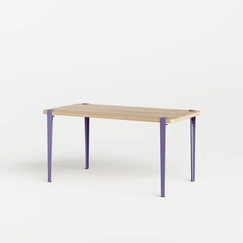 Base, legs metal purple with vise mount by Uchronia / H 75 cm - For creating tables and Desks - TIPTOE – image 3
